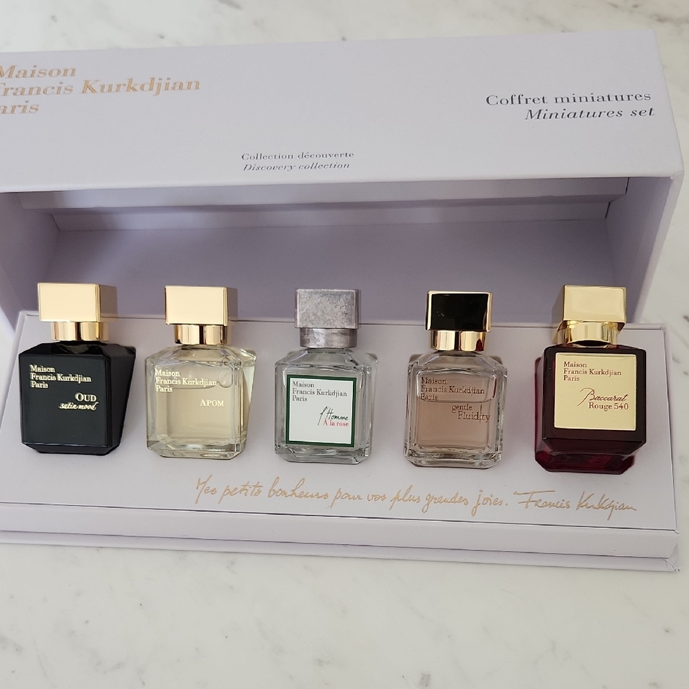 Maison Francis Kurkdjian Discovery Collection with Gold and Silver Accents